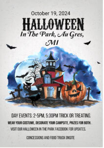 flyer Halloween in the park 2024